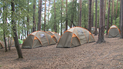 Областной палаточный лагерь начинает свою работу