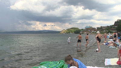 На городском пляже Тургояка появился спасательный пост