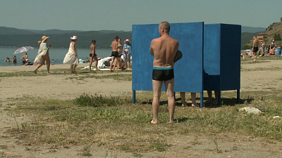 В Тургояке появились кабины для переодевания