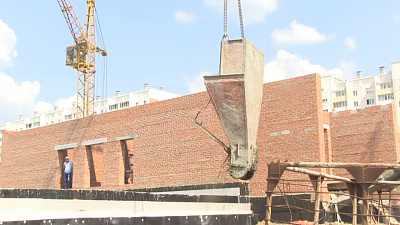 В машгородке продолжается строительство новой школы