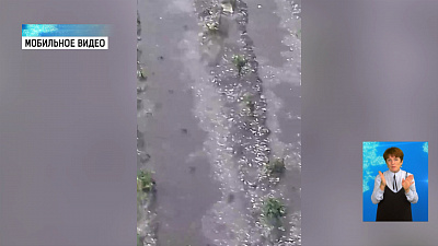 Крупный град побил урожай в Магнитогорске