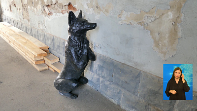 Чугунная скульптура лисы придавила девочку