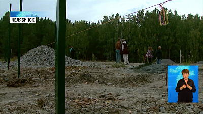 В Челябинске строят незаконную парковку