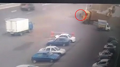 В Магнитогорске на видео попало смертельное ДТП с пешеходом