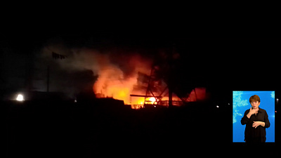 В Челябинске загорелась газель