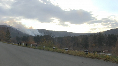 В Миассе разгорелся крупный пожар в лесу