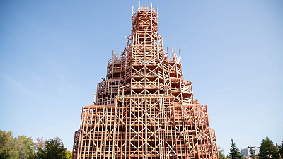 Реконструкцией храма Александра Невского занимается компания из Санкт-Петербурга