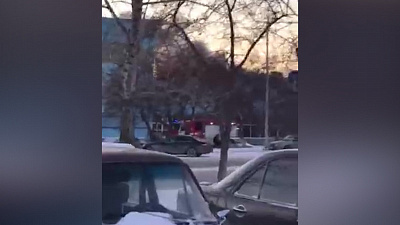 Крупный пожар на северо-западе Челябинска попал на видео