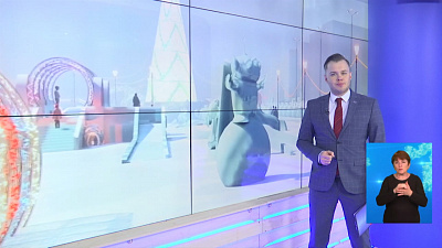 Челябинцы уже сейчас могут прогуляться по ледовому городку