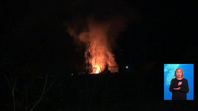 Жилой дом сгорел в Златоусте