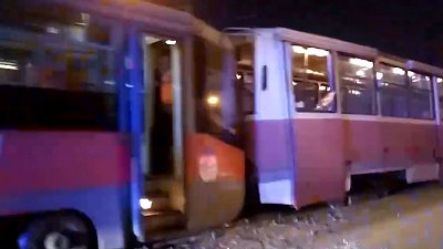 Два трамвая столкнулись в Магнитогорске