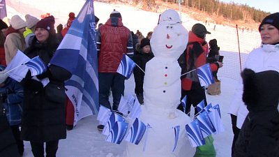 В Солнечной долине прошла акция «Снеговики-добряки»