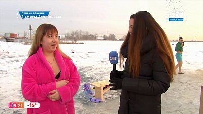 Включение с купели — Крещенские купания