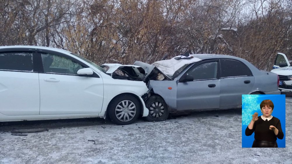 Лобовая авария на трассе в Агаповском районе