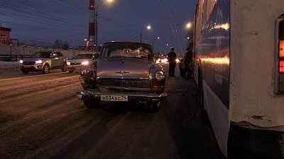 Раритетная Волга пострадала в ДТП