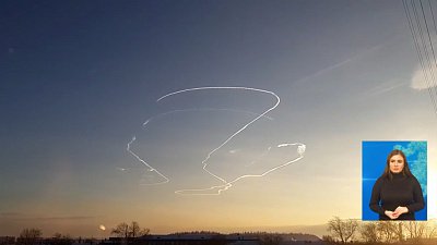 Копейчан удивило утреннее небо