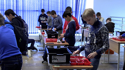 В Миассе прошёл турнир «Снегоботы»