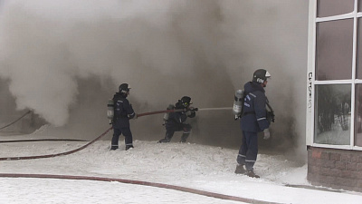 Дым окутал центральную часть города