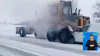Автоледи погибла, влетев в дорожную технику