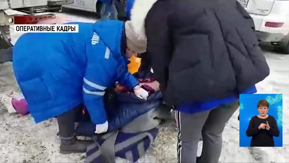 Водитель грузовика задавил женщину