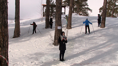 Миасские школьники соревнуются в лыжном туризме