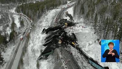 На железной дороге сошли 17 вагонов с углем