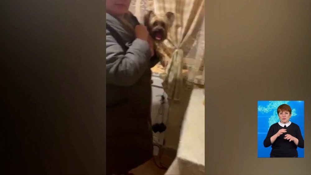 Полицейский помог спасти собаку