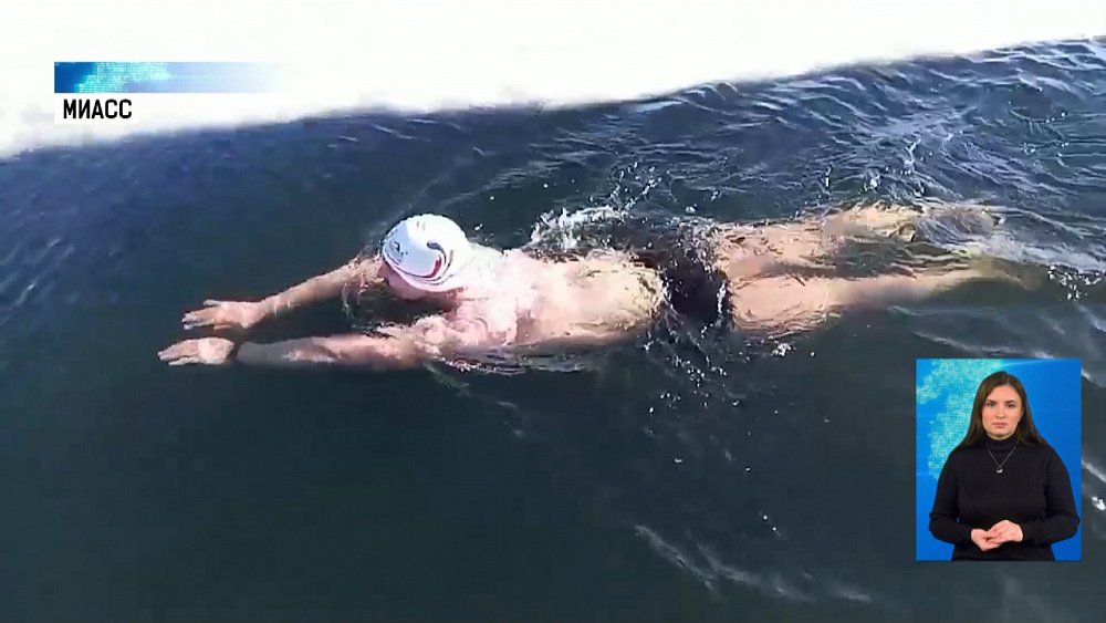 Моржи устроили суточный заплыв