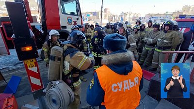 Пожарные провели соревнования