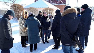 В Першино ветхие телефонные столбы