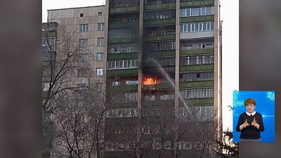 Жильцов 12-этажки эвакуировали из-за пожара